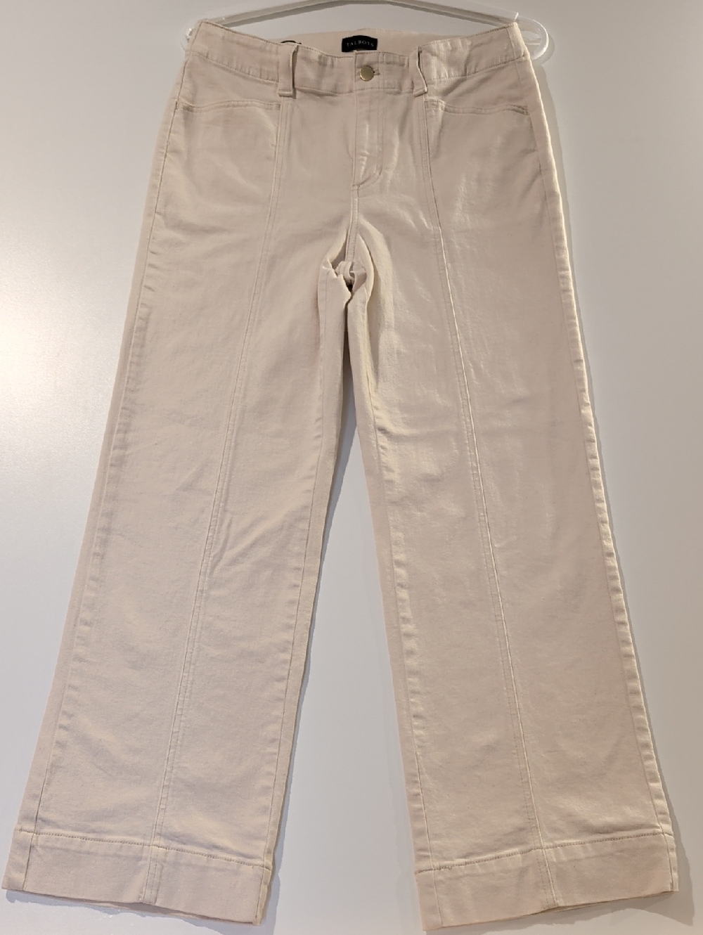Talbots Classic Jean Denim Trouser with Black Label Size 10  99% Cotton 1% Spand - Picture 4 of 11